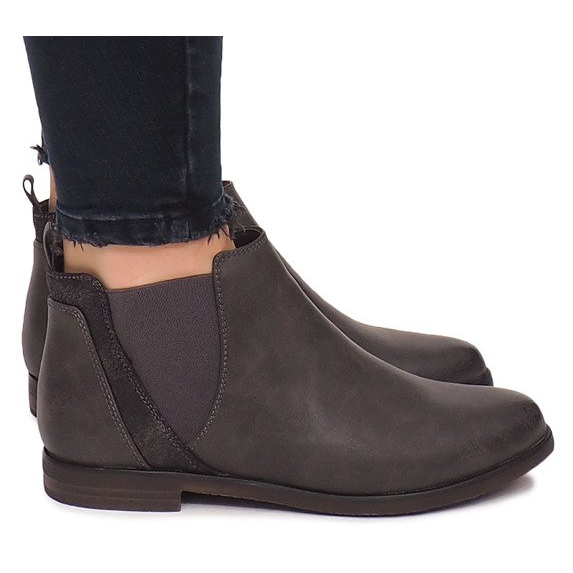 951-PA Botas Cinza Com Elástico