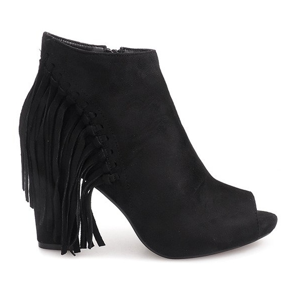 Botas abertas em um poste 1526-1 preto