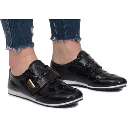 Black Brogues Com Velcro Denise preto