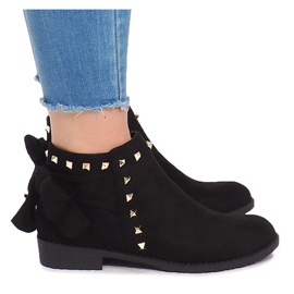 Botas de camurça com zíper LL-168 preto