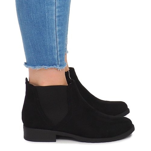 Botas de camurça com elástico C-5 preto