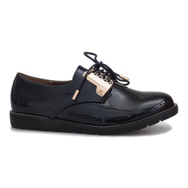 Sapatos lacados azul marinho Rose azul-marinho