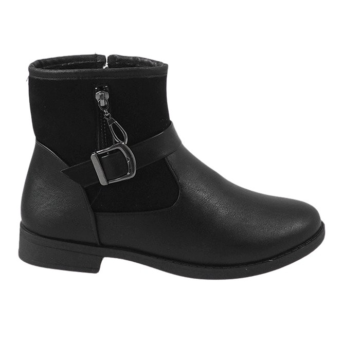 Botas pretas A-8 isoladas preto