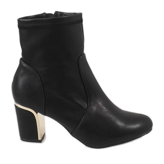 Botas pretas na postagem MJ1509 preto