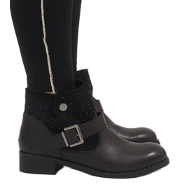 Marquiiz Botas pretas embelezadas BY95 preto