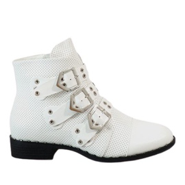 Botas brancas com fivelas 17018-94A branco