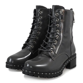 Mulanka Botas militares cinza A-40