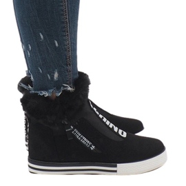 Botas pretas com isolamento de camurça NB220P preto Botas pretas com isolamento de camurça NB220P preto