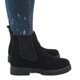 Botas pretas isoladas A-192 preto