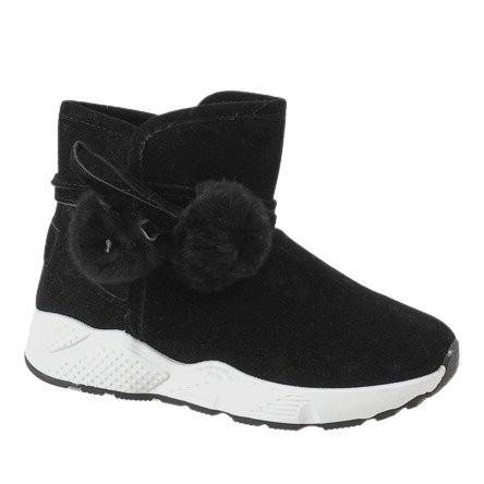 Botas pretas na sola esportiva GF-ZM93 preto
