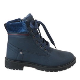 Botas femininas com isolamento azul marinho NR06-2 azul-marinho