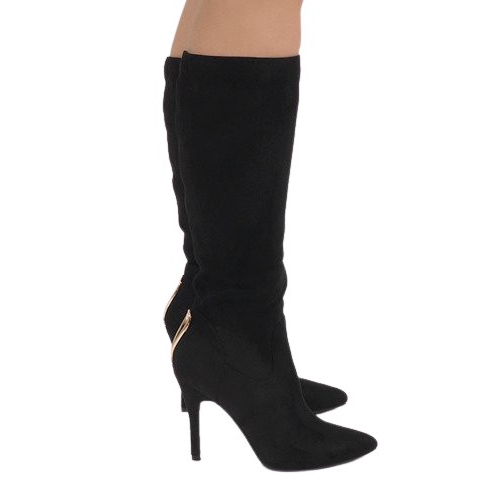 Botas pretas de salto 1101-2 preto