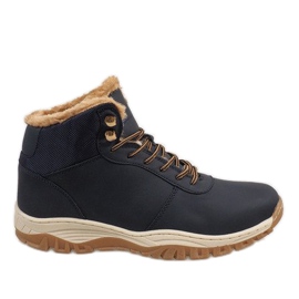 Botas de neve com isolamento azul marinho A1717-4
