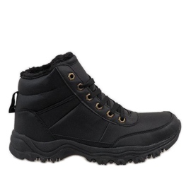 Botas de neve pretas com isolamento de GT-9578 preto
