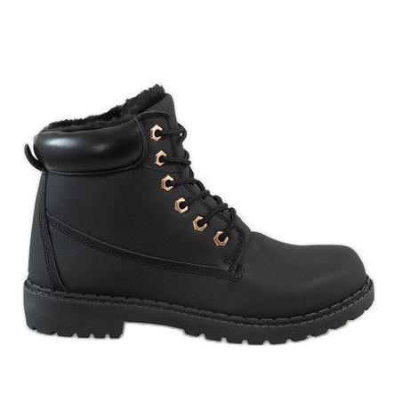 Botas isoladas pretas B1819-1 preto