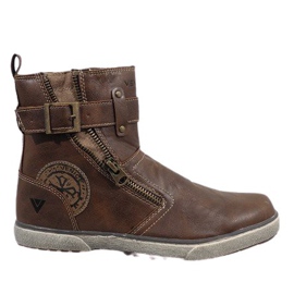 Sapatos deslizantes isolados marrons 8199 marrom
