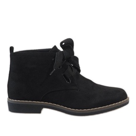 Botas de camurça preta QL-66 preto