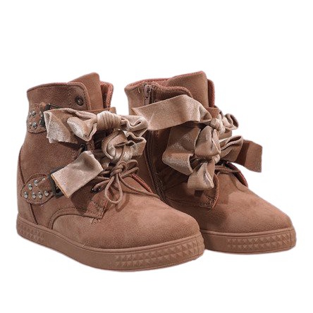 Snekaers rosa na cunha A-79