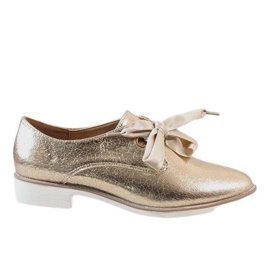 Sapatos com cordões dourados L7100