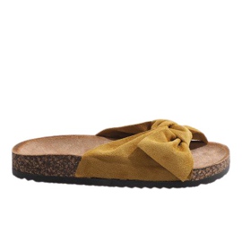 Chinelos amarelos com laço N-48 Chinelos amarelos com laço N-48