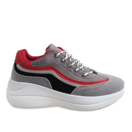 Sapatos esportivos da moda cinza 1865