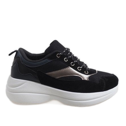 Sapatos esportivos pretos da moda de 1862