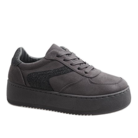 Tênis cinza na plataforma B318-21