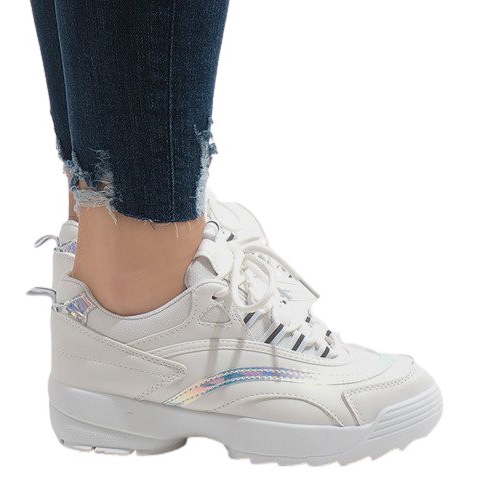 Calçados esportivos da moda brancos BO-62