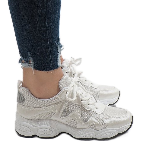 Sapatos esportivos da moda brancos KB-153