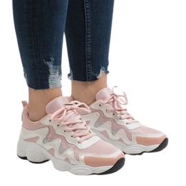 Sapatos esportivos da moda rosa KB-153