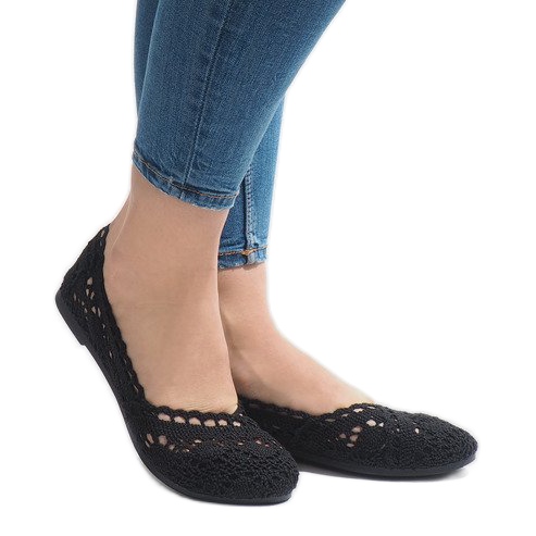 Tênis JX59P de renda preta preto