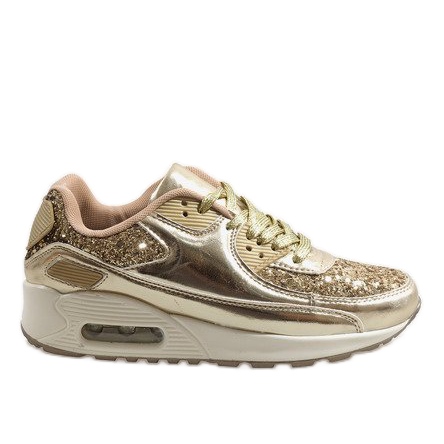 Calçados Esportivos Gold Shiny B64-1 dourado