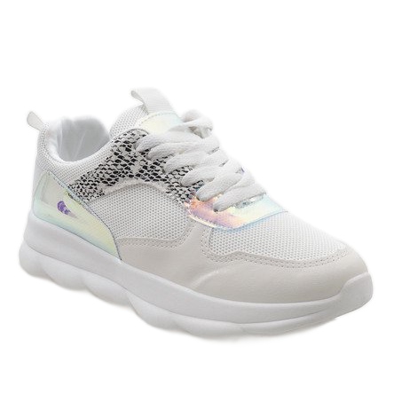 Calçados esportivos da moda brancos W-3097