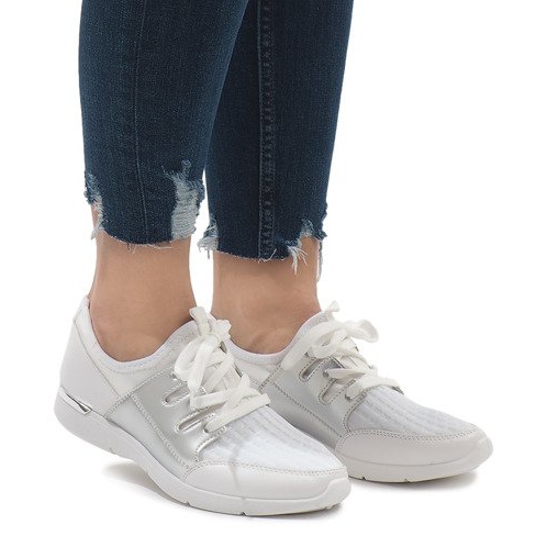 Sapatos esportivos da moda brancos A281