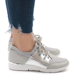 Calçados esportivos da moda cinza A281