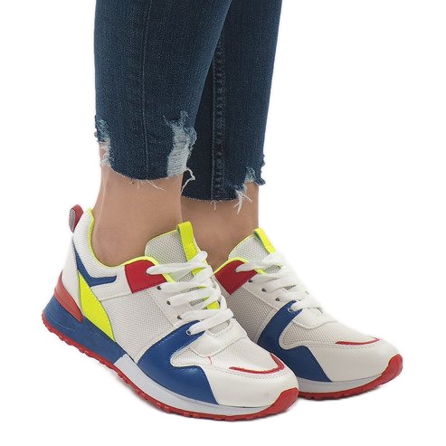 Sapatos esportivos da moda multicoloridos azul 2018-7 branco vermelho verde