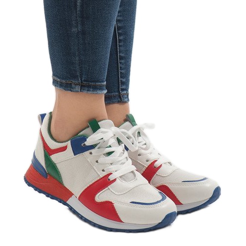 Tênis esportivos da moda, vermelhos, multicoloridos, 2017-7 cinza