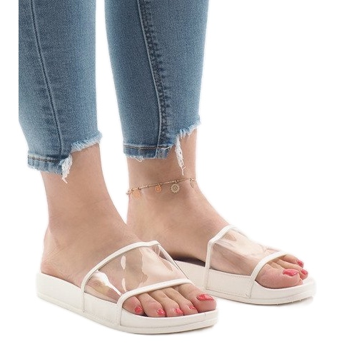 Chinelos transparentes brancos 815 Chinelos transparentes brancos 815