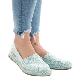 Espadrilles openwork verde AF41