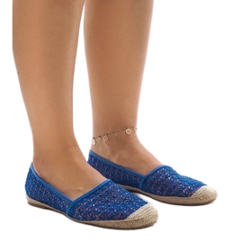 Espadrilles azul openwork B215-2