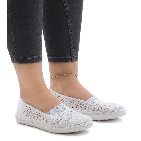 Tênis de renda branco 1148-Y
