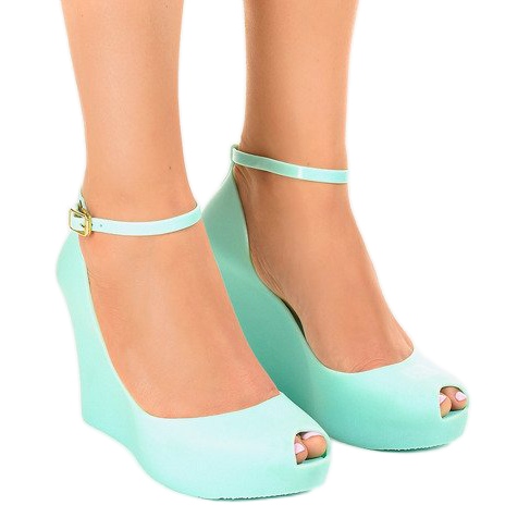 Melissa de borracha azul aberta KM06-4