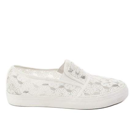Tênis branco com renda A0397-3
