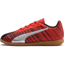 Chuteiras de futebol Puma One 5.4 It Jr 105664 03 vermelho preto, vermelho