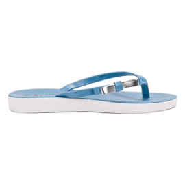Seastar azul Flip-flops com arco