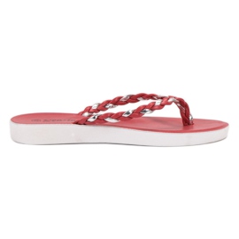 Seastar Flip-flops tecidos vermelhos