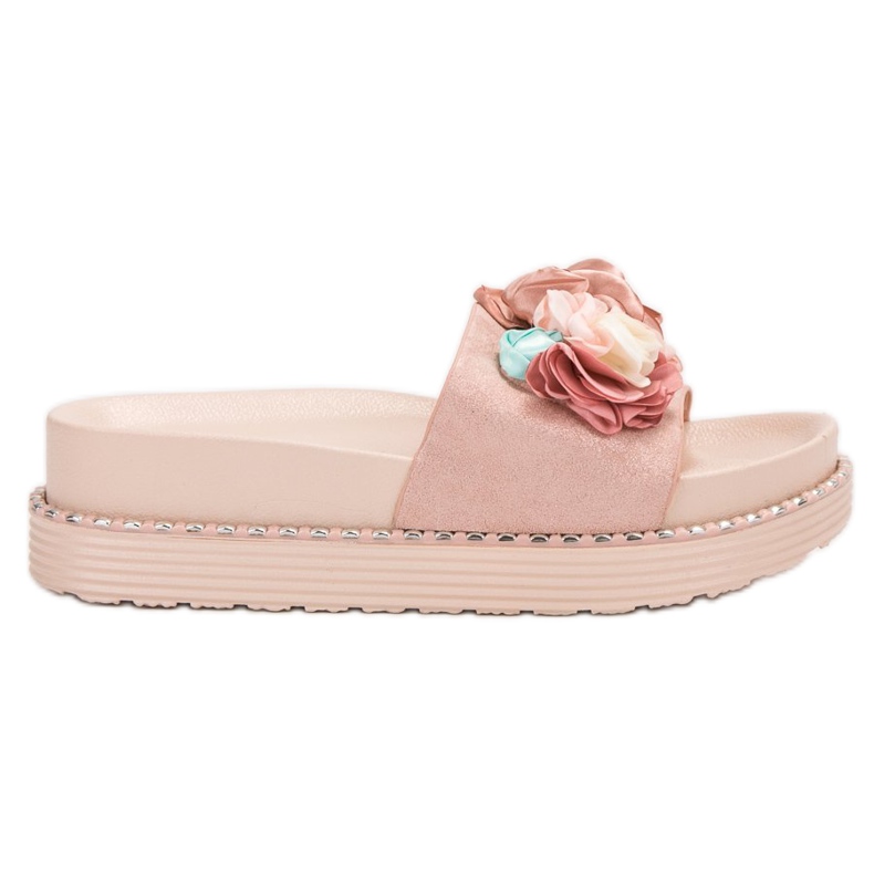 Bello Star Chinelos na plataforma rosa