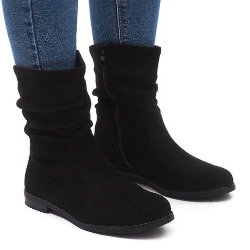 Botas Quentes Jodhpur L7355 Pretas preto