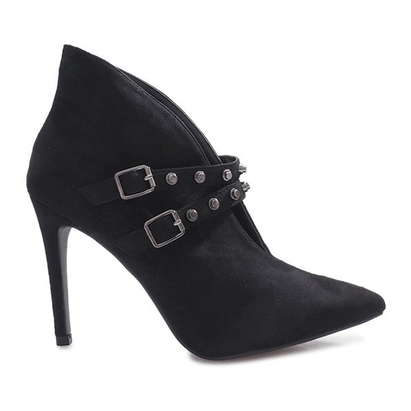 Botas pretas em salto agulha Karine preto