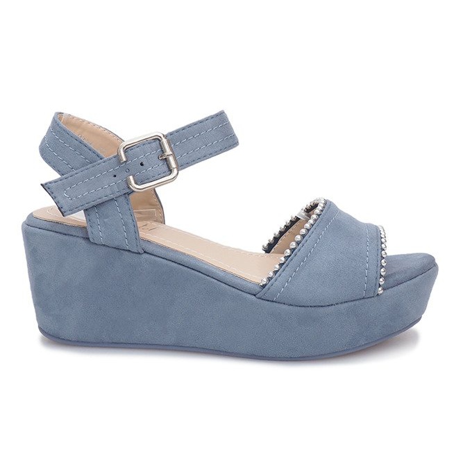 Sandálias de cunha Laguna azuis azul